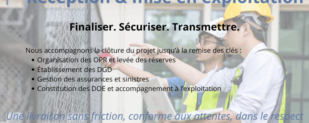 réception mise en exploitation